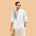 FINIVO FASHION Men39s Cotton Blend Short Kurta