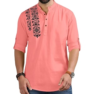 FINIVO FASHION Mens Regular Fit Cotton Blend