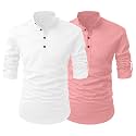 FINIVO FASHION Men39s Solid Regular Fit Kurta