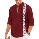 FINIVO FASHION Mens Short Kurta with Printed