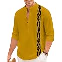 FINIVO FASHION Mens Short Kurta with Printed