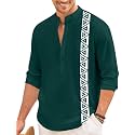 FINIVO FASHION Mens Short Kurta with Printed