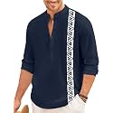 FINIVO FASHION Mens Short Kurta with Printed