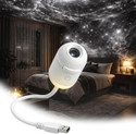 Finzara 2-in-1 Mini Galaxy Projector Night Light with 360° Rotation Night Lamp