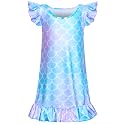 Fiodrimy Girls Nightgowns Unicorn Sleepwear Night Sleep Dress Pajamas Little Kids Toddler Soft Nightgown