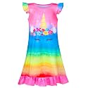 Fiodrimy Girls Nightgowns Unicorn Sleepwear Night Sleep Dress Pajamas Little Kids Toddler Soft Nightgown