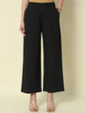 FIORRA Relaxed Women Black Trousers