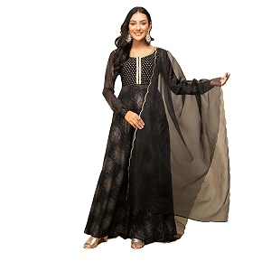 FIORRA Womens Fit And Flare Floor Length