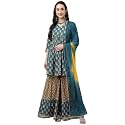 FIORRA Women39s Mor Peach Pure Cotton Flared
