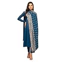 FIORRA Women39s Teal Blue Crepe A-line Kurta