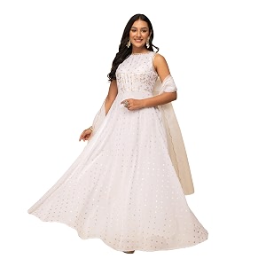 FIORRA Womens Fit and Flare Floor Length