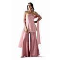 FIORRA Women Light Pink Crush Organza Hand