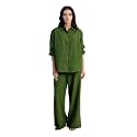 FIORRA Womens Linen-Blend Loose Relaxed Fit Co-Ord