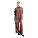 FIORRA Womens Linen-Blend Loose Relaxed Fit Co-Ord
