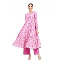 FIORRA Womens Paisley Printed Pure Cotton Anarkali