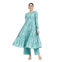 FIORRA Womens Paisley Printed Pure Cotton Anarkali