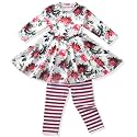 fioukiay Toddler-Girls-Fall-Clothes-Set Little Girls Highlow Tunic TopsLeggings