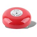 Fire Alarm Bell, Fire Alarms, 110V Metal Alarm Bell, CB‑6B 95dB Metal Electric Round Alarm Bell, Security Alarm Bell, for School Elevators Industrial