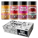 Fire & Smoke Society Flavor Core Variety Pack | BBQ Seasoning Set (4-Pack)
