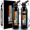 Fire Extinguisher for Home - Car Fire Extinguisher with Mount, Small A B C K Fire Extinguisher, Water-Based Fire Extinguishers for Car/House/Kitchen/Truck/Marine/Boat/Vehicle/utv/rv (2)