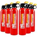 6 Pack Water-Based Fire Extinguishers Class A B C K With Wall Mount
