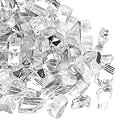Fire Glass for Fire Pit, 1/2 Inch Clear Reflective Fire Glass