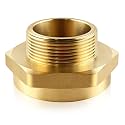 Fire Hose Adapter, 2-1/2" NST （NH）Female x 2" NPT Male Hex Fire Reducer