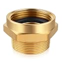 Fire Hydrant Hose Adapter, 1-1/2 NST NH Female x 1-1/2 NPT Male Hex Nipple