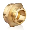 Fire Hydrant Hose Adapter, 2" NPT Female x 1-1/2" NST NH Male Hex Nipple
