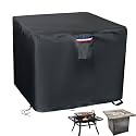 Fire Pit Cover 38 inch 600D Square Propane Gas Fire Table Cover