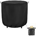 Fire Pit Cover Round,30 Inch 600D Outdoor Propane Firepit Cover