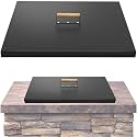Fire Pit Lid Square 28", Heat Resistant Metal Firepit Cover