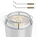 Fire Pit Spark Screen for Solo Stove Ranger Shield Accessories, with Hinged