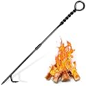 Fire Poker for Fire Pit Outdoor, 26 inch Heavy Duty Solid Steel