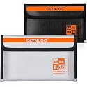 Fire Proof Money Bag for Cash, Small Motorcycle Document Holder, 2-Pack
