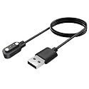 FIREBOLT Smartwatch Charging Cable | Strong Magnetic Grip | Safe, Fast Charging for Fire-Boltt, Noise, Dizo, beatXP & All 2 Pin charging Watches | (Verify Cable Port Type) | 5V USB Compatible.