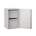 FireKing FireShield Edge Shared Fire Rated Storage Cabinet, Platinum