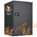 FireKing FireShield Fire Rated Storage Cabinet, Key Lock, Black