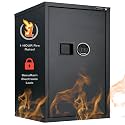 FireKing FireShield Fire Rated Storage Cabinet, Electronic Lock, Black