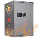 FireKing FireShield Fire Rated Storage Cabinet, Electronic Lock, Silver