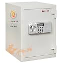 FireKing KF15091WHE One Hour Fire and Water Safe, 0.97 ft3, 13-3/4 x 16-3/4 x 19-2/3, White (FIRKF15091WHE)
