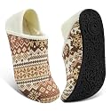Fires Womens Mens Slippers with Rubber Sole Soft-Lightweight House Slipper Socks Around House Shoes Non Slip Indoor/Outdoor