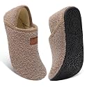 Fires Womens Mens Slippers with Rubber Sole Soft-Lightweight House Slipper Socks Around House Shoes Non Slip Indoor/Outdoor