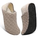 Fires Womens Mens Slippers with Rubber Sole Soft-Lightweight House Slipper Socks Around House Shoes Non Slip Indoor/Outdoor