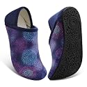Fires Womens Mens Slippers with Rubber Sole Soft-Lightweight House Slipper Socks Around House Shoes Non Slip Indoor/Outdoor