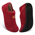 Fires Womens Mens Slippers with Rubber Sole Soft-Lightweight House Slipper Socks Around House Shoes Non Slip Indoor/Outdoor