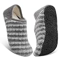 Fires Womens Mens Slippers with Rubber Sole Soft-Lightweight House Slipper Socks Around House Shoes Non Slip Indoor/Outdoor