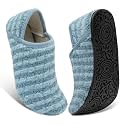 Fires Womens Mens Slippers with Rubber Sole Soft-Lightweight House Slipper Socks Around House Shoes Non Slip Indoor/Outdoor