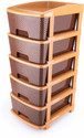 Firewave Shelf Organizers (Brown, Plastic)