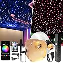 FIREWORK Meteor+ 16W RGBW Starlight Headliner Kit, 550pcs*0.03in*13.1ft/4m Fiber Optic Star Lights for Car Home Ceiling with Music Mode &amp; Bluetooth APP/Remote Control
